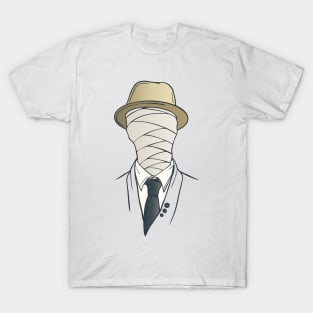 Mummy Face in Suit, Tie, and Hat T-Shirt